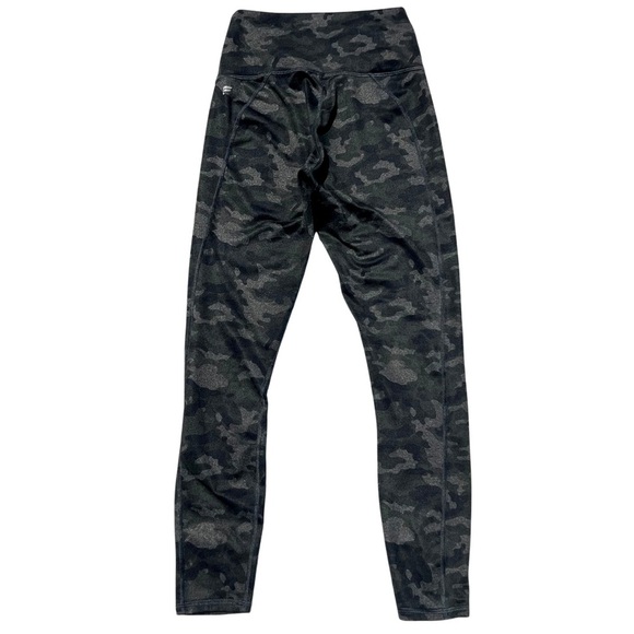 Fabletics PowerHold Leggings, Charcoal Camo, Gray Green Black, XXS XS - Picture 7 of 13